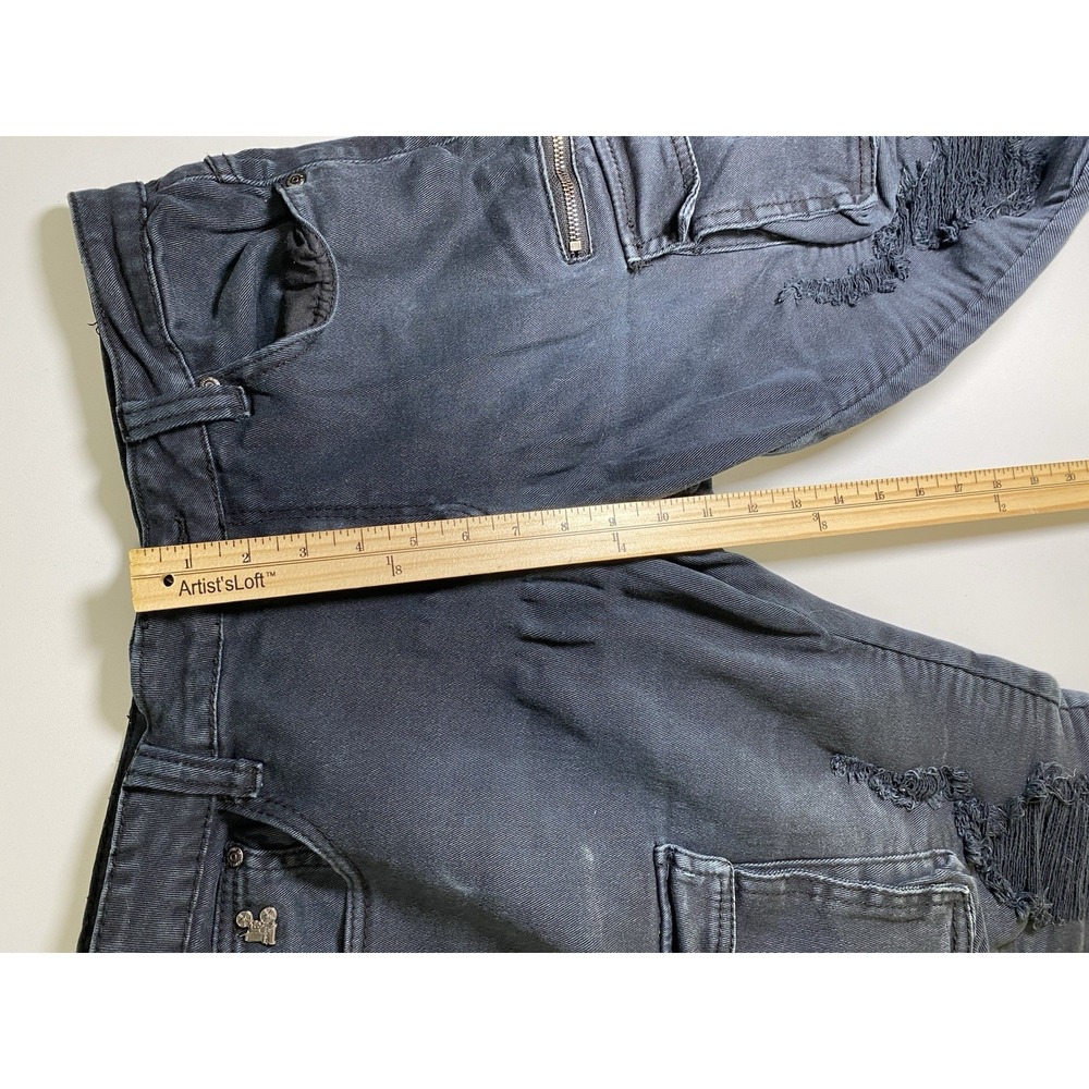 Grindhouse Men's Jeans Size 32/32 Street Wear Gorpcore Punk Tactical Pockets Y2K - Picture 12 of 16